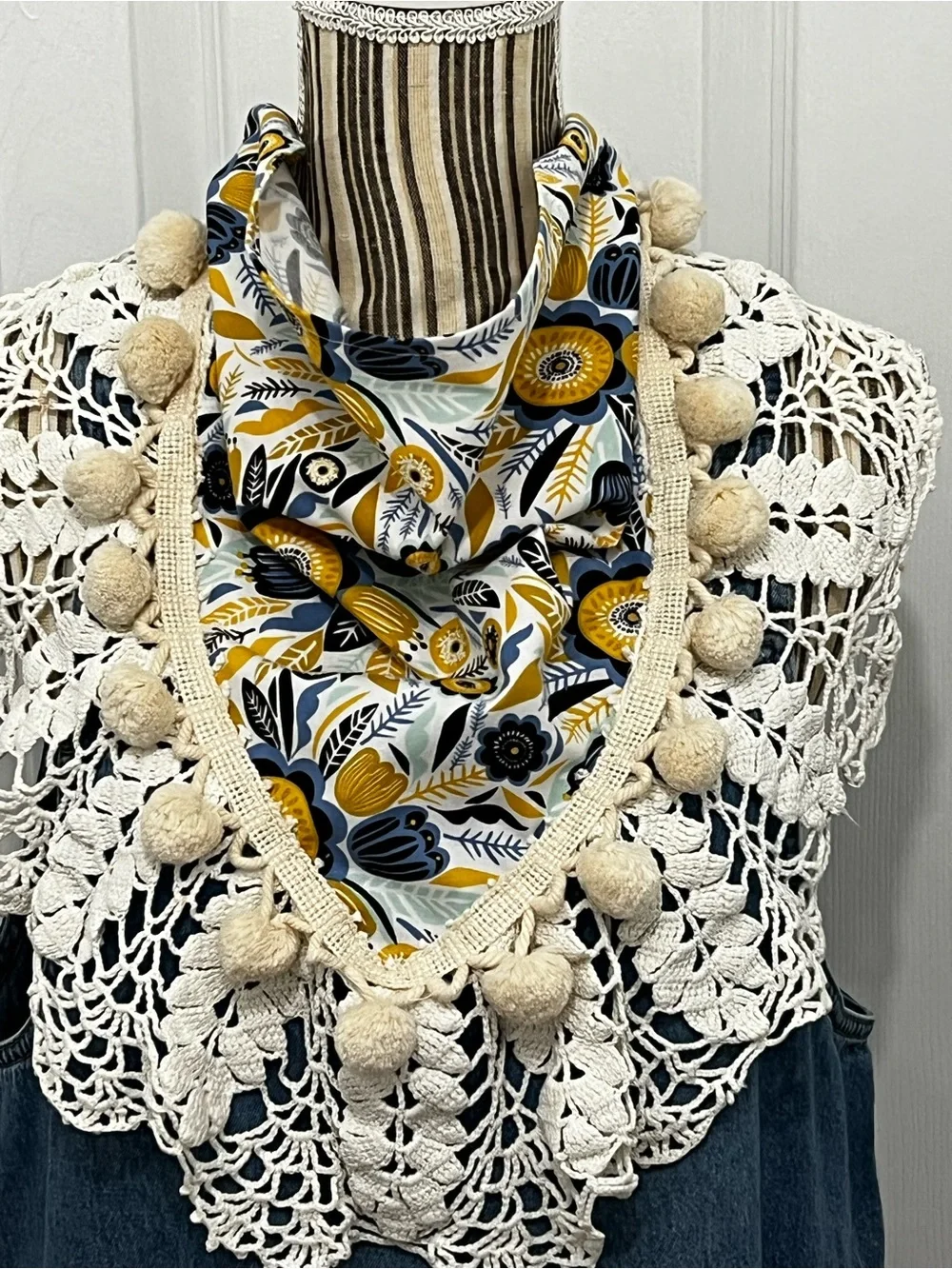 Tracy Meyers inspired hippie/gypsy headscarf OR neck scarf - Picture 1 of 4